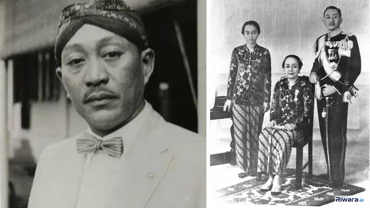KGPAA Sri Mangkunegara VII bersama bersama dengan Gusti Ratu Timoer dan Gusti Nurul